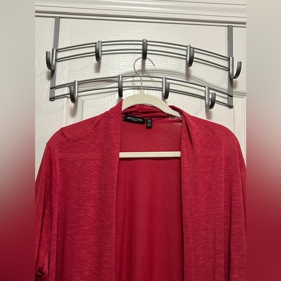 Notations Pink Open Sweater Cardigan women’s 2X hot pink fuchsia preppy classic - Picture 13 of 15